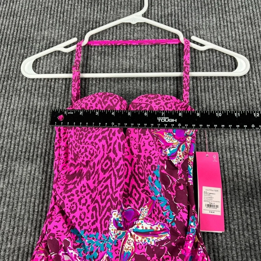 Lilly Pulitzer Ginnie One Piece Blue Rhapsody Orchid Swim Suit 0 Purple New - Picture 10 of 16